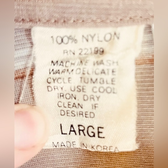 Vtg 60s 70s Disco Shirt Polyester Dagger Collar Kennington LTD Mens Large Brown - Picture 8 of 10